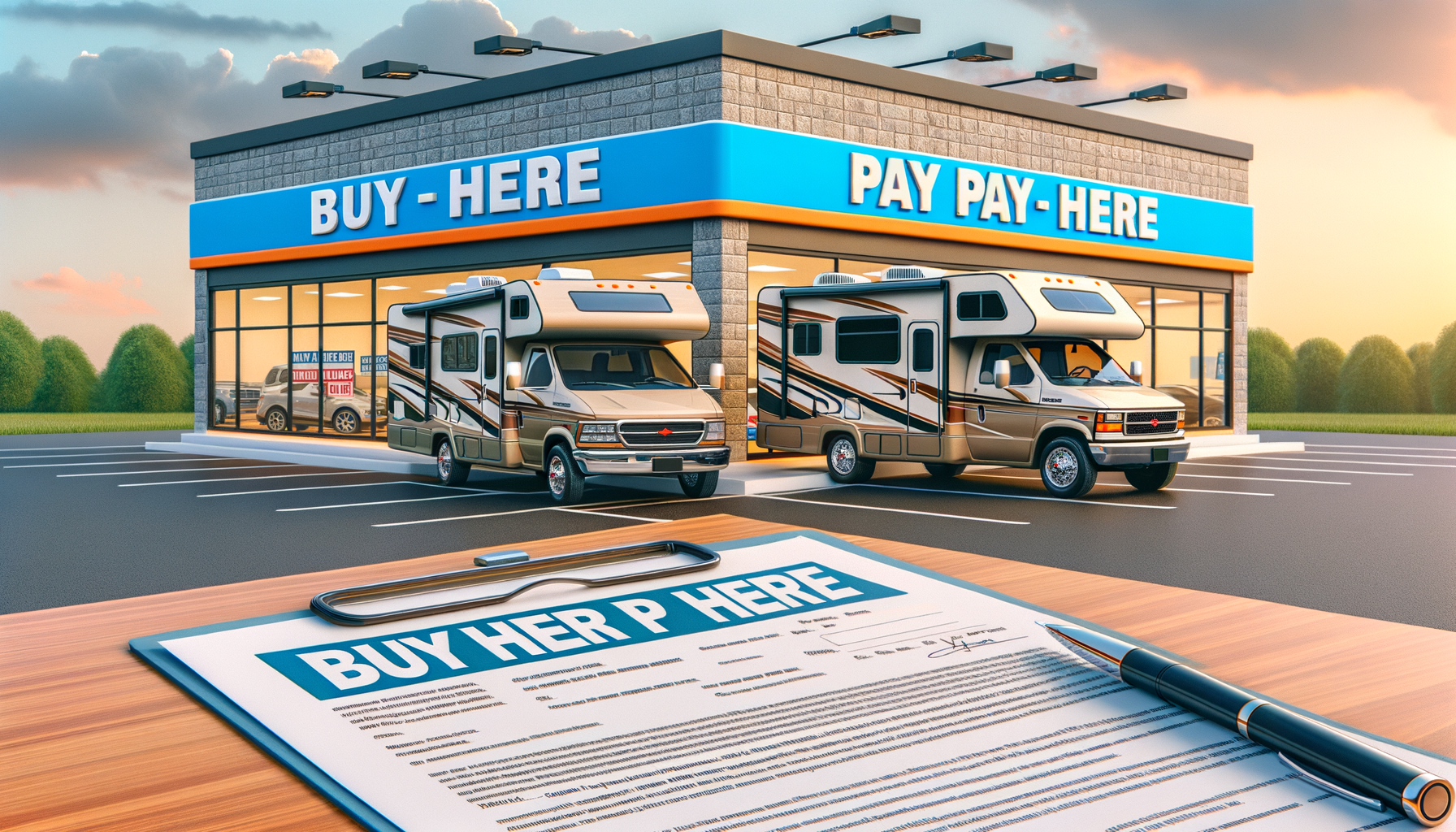 How Buy-Here Pay-Here Camper Financing Works
