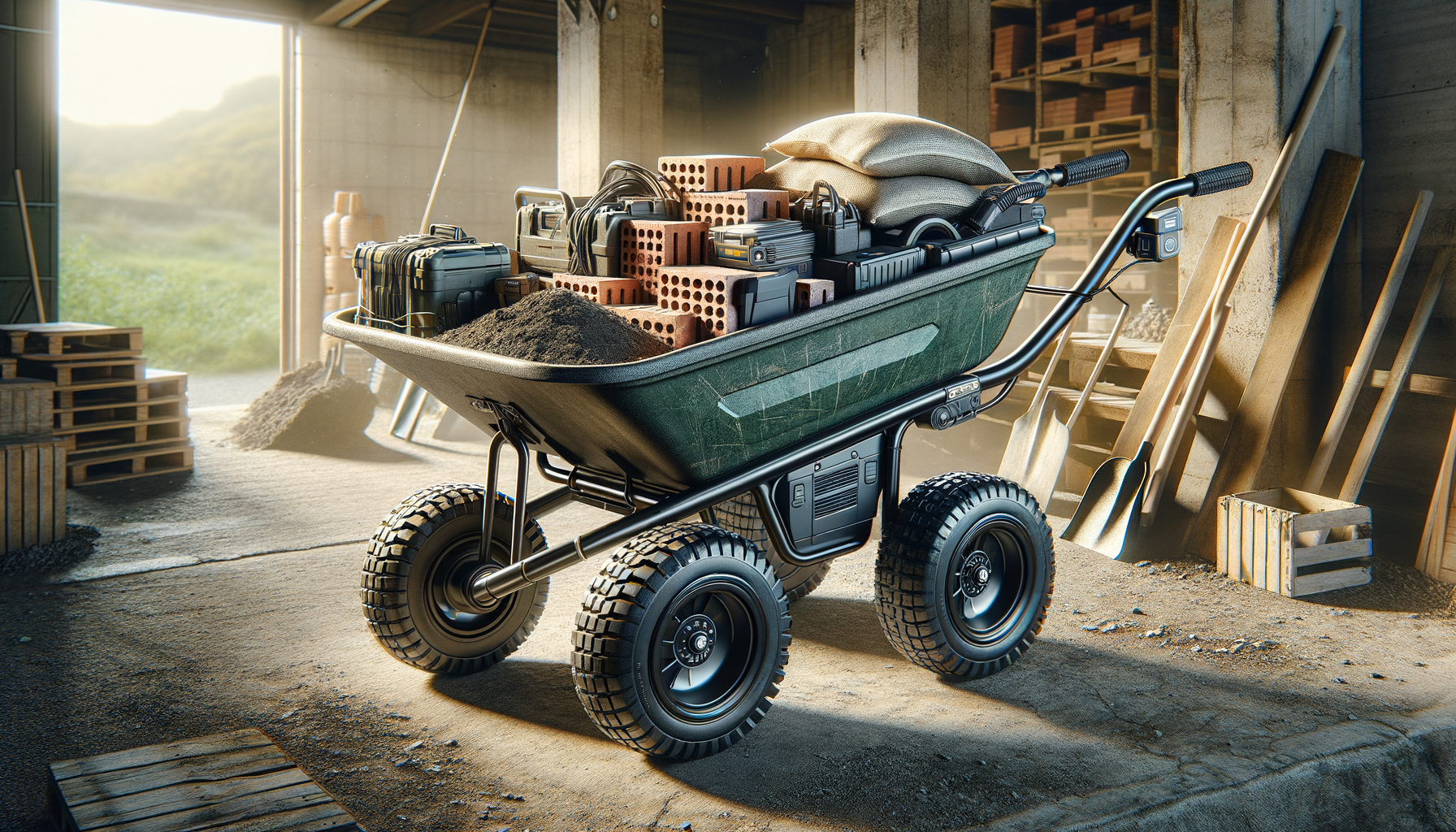 How Motorized Wheelbarrows Ease Lifting Heavy Loads